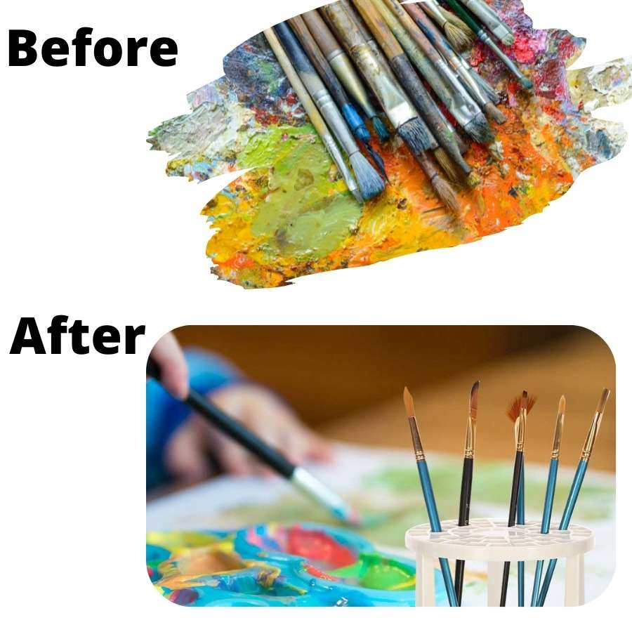 Paint Brush Holder - Painting by numbers shop
