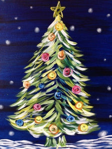 Weihnachtsbaum malen nach zahlen Kit