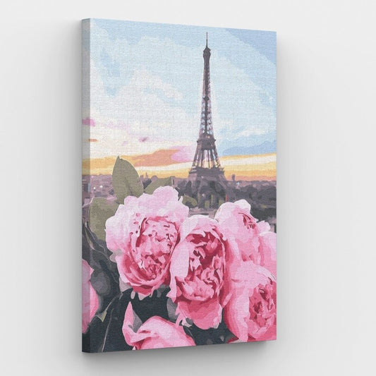 Paris Eiffel Tower Canvas - Paint by numbers