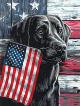 Laden Sie das Bild in den Galerie-Viewer, Patriotic Dog - Malen-nach-Zahlen-Shop