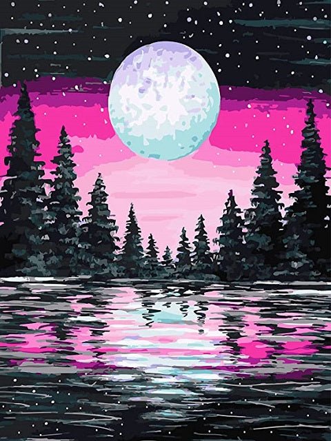 Pink Dusk - Painting by numbers shop