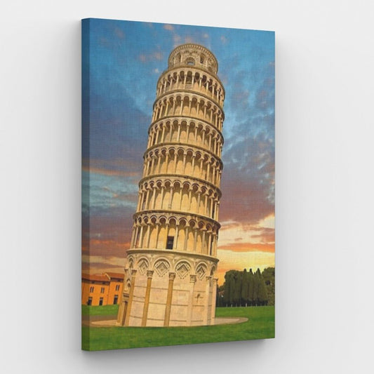 Pisa Tower Canvas - Schilderen op nummer winkel