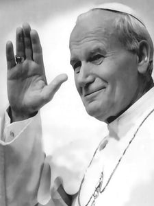 Paus St. Johannes Paulus II - Schilderen op nummer winkel