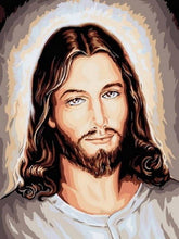 Laad afbeelding in Gallery viewer, Portret van Jezus - Schilderen op nummer winkel