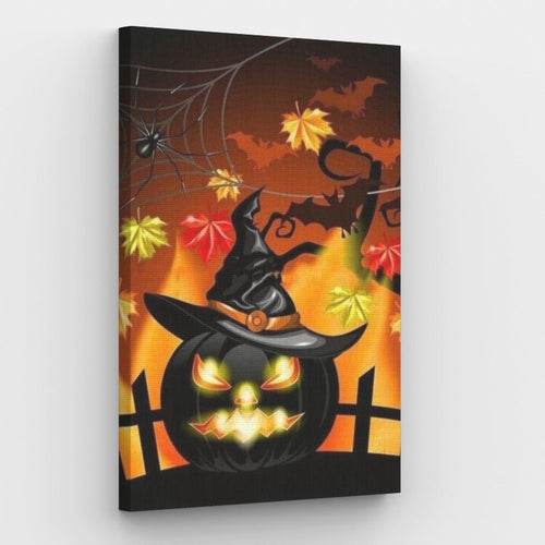 Pumpkin at night - Painting by numbers shop