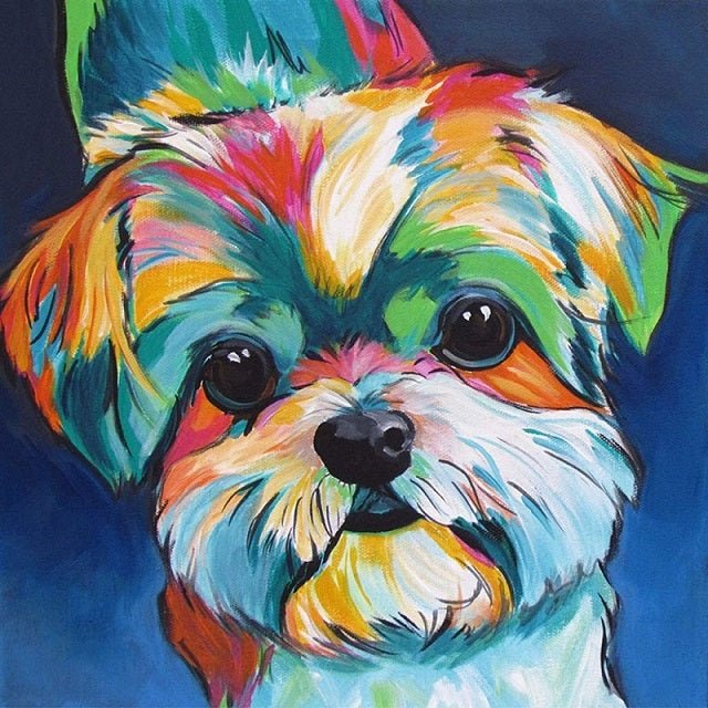 Puppy - Painting by numbers shop