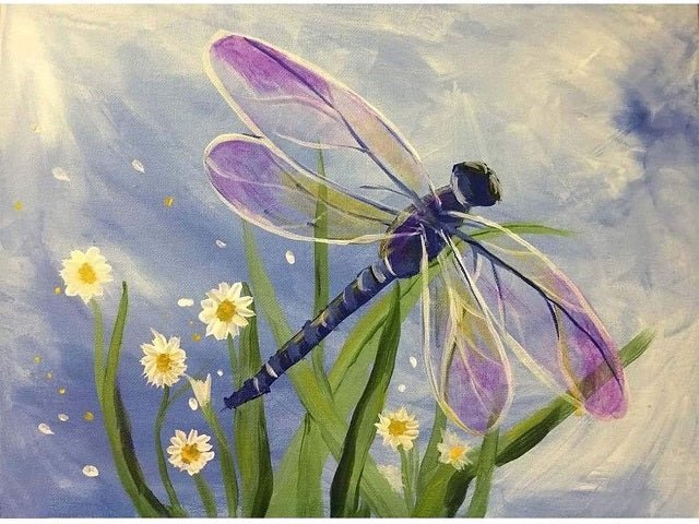 Purple Dragonfly - Painting by numbers shop