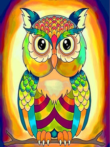 Rainbow Owl - Painting by numbers shop