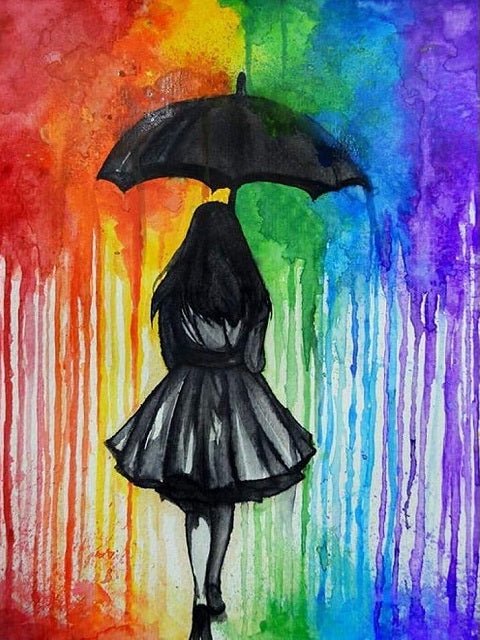 Raining Rainbow - Painting by numbers shop