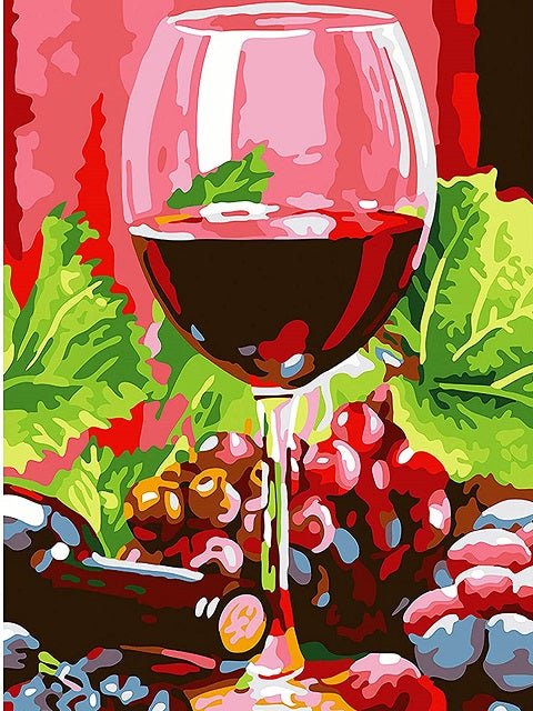 Red Wine - Painting by numbers shop