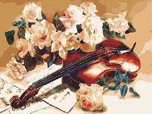 Romantische Violine - Malen-nach-Zahlen-Shop