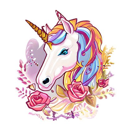 Rose Adorned Unicorn - Painting by numbers shop