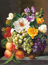 Laden Sie das Bild in den Galerie-Viewer, Rosen und Früchte Malen nach Zahlen-Kit