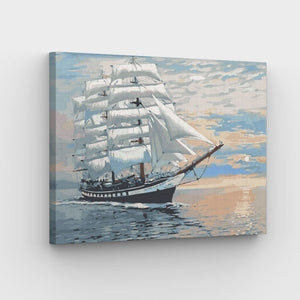 Segelboot - Malen-nach-Zahlen-Shop