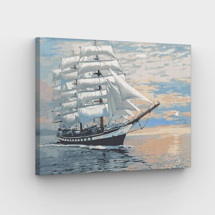 Sailboat Canvas - Painting by numbers shop