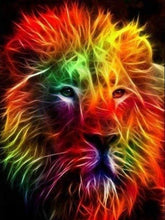 Laad afbeelding in Gallery viewer, Smoke Neon Lion - Schilderen op nummer winkel
