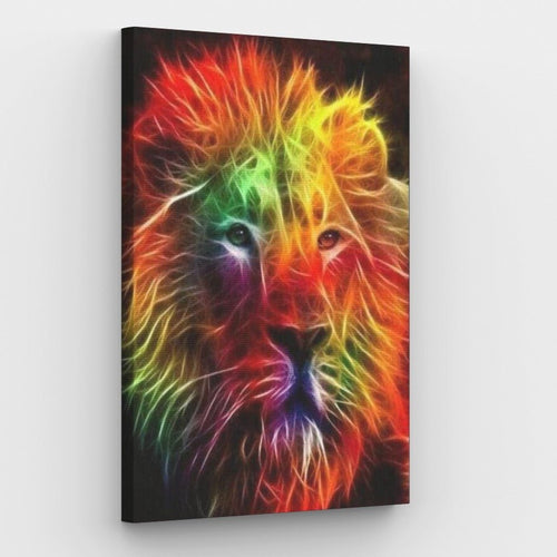 Smoke Neon Lion - Painting by numbers shop