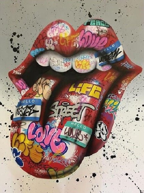 Tongue and Lips - Painting by numbers shop