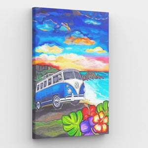 Volkswagen Bus Canvas - Painting by numbers shop