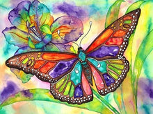 Load image into Gallery viewer, Watercolor Painted Butterfly Rhapsody - Painting by numbers shop
