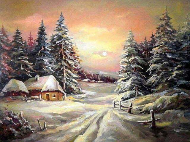 Winter Country - Painting by numbers shop