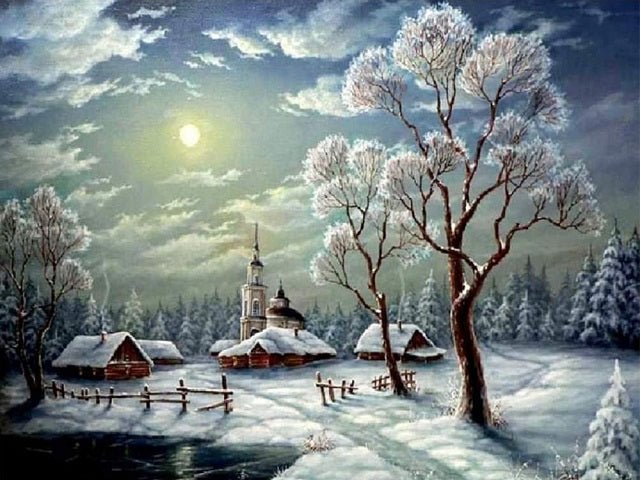 Winter Landscape - Painting by numbers shop