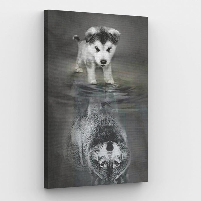 Wolf Reflection - Painting by numbers shop